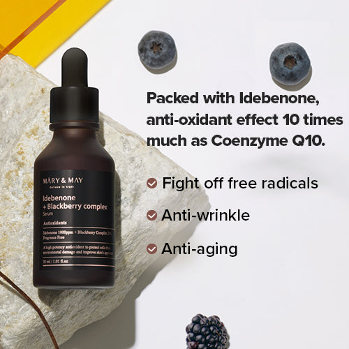 Mary & May Idebenone + Blackberry Complex Serum – 30ml