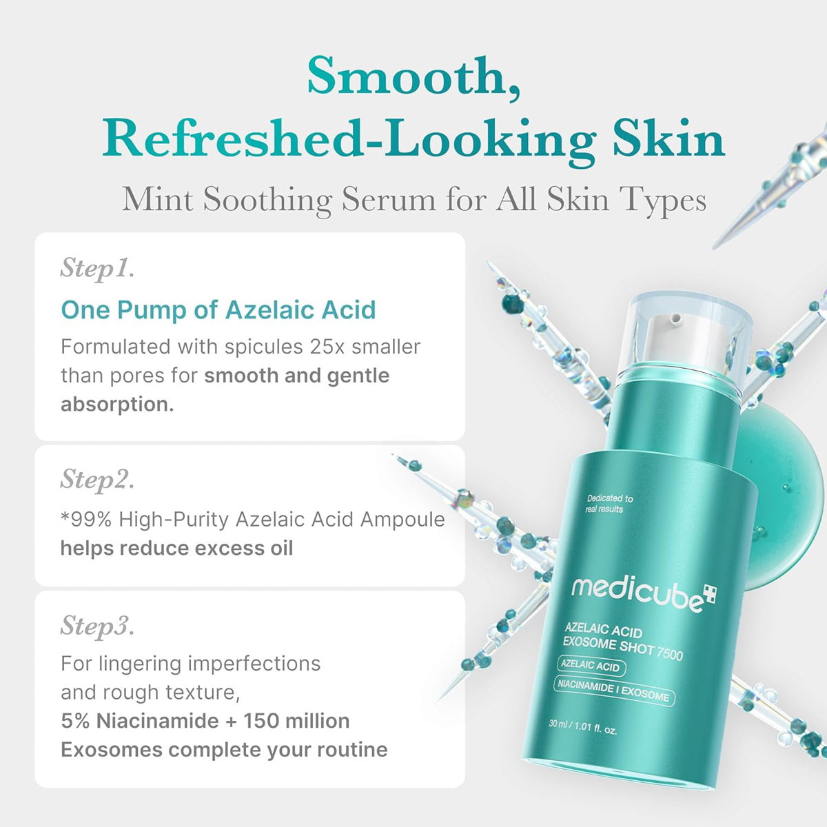 Medicube Azelaic Acid Exosome Shot 7500 – 30ml